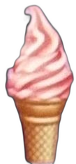 watermelon soft serve ice cream